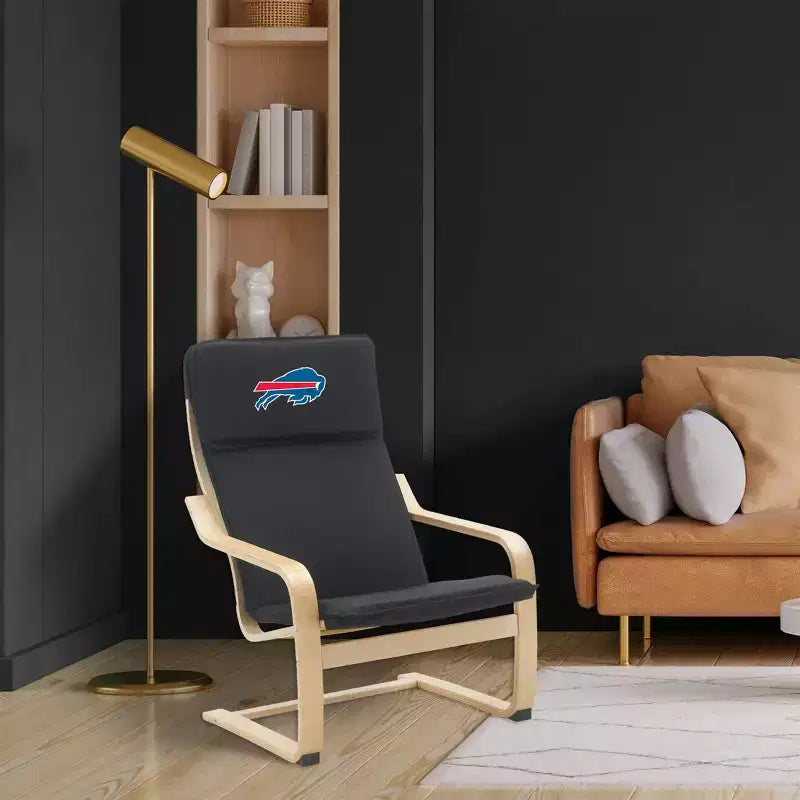 Chaise d'appoint en bois courbé