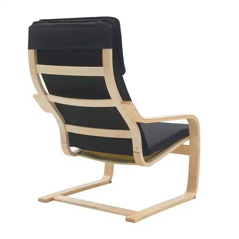 Chaise d'appoint en bois courbé