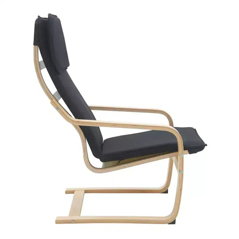 Chaise d'appoint en bois courbé
