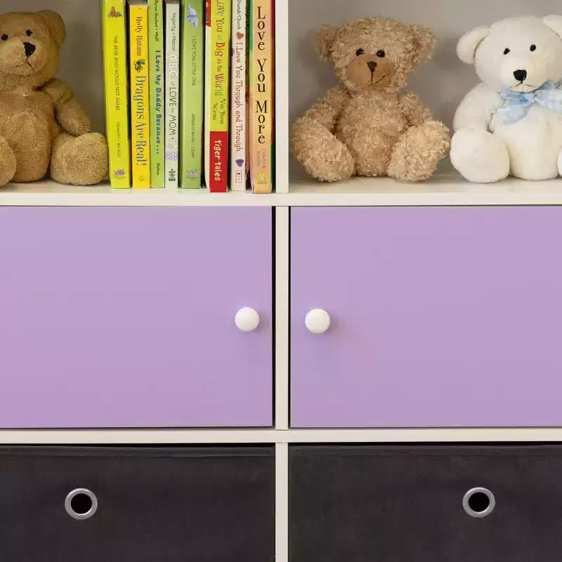 Organisateur de rangement pour maison de poupée pour enfants, violet