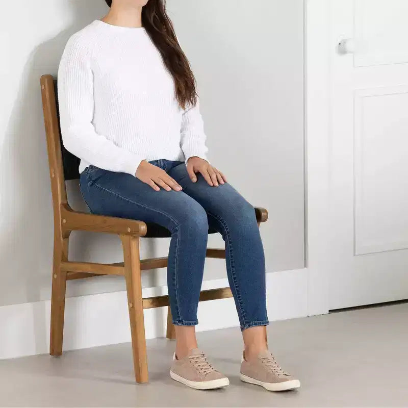 Lot de 2 chaises de salle à manger noires/rotin