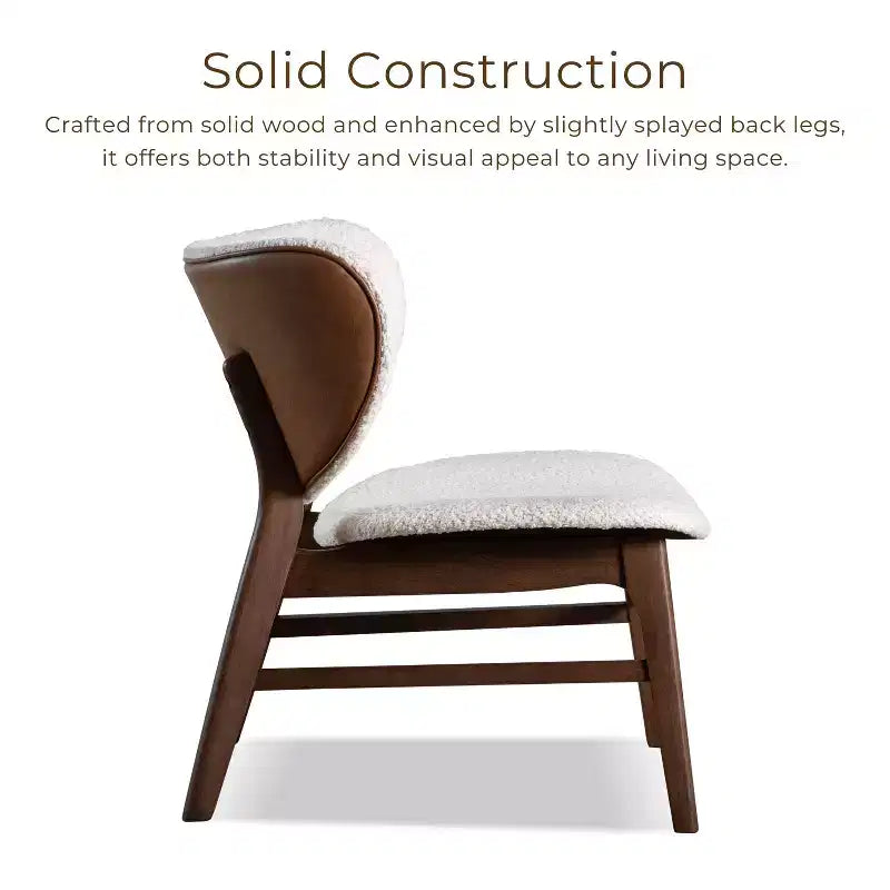 Ensemble table d'appoint et chaise Century Modern Accent Noyer