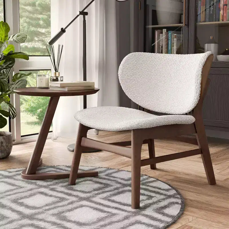 Ensemble table d'appoint et chaise Century Modern Accent Noyer