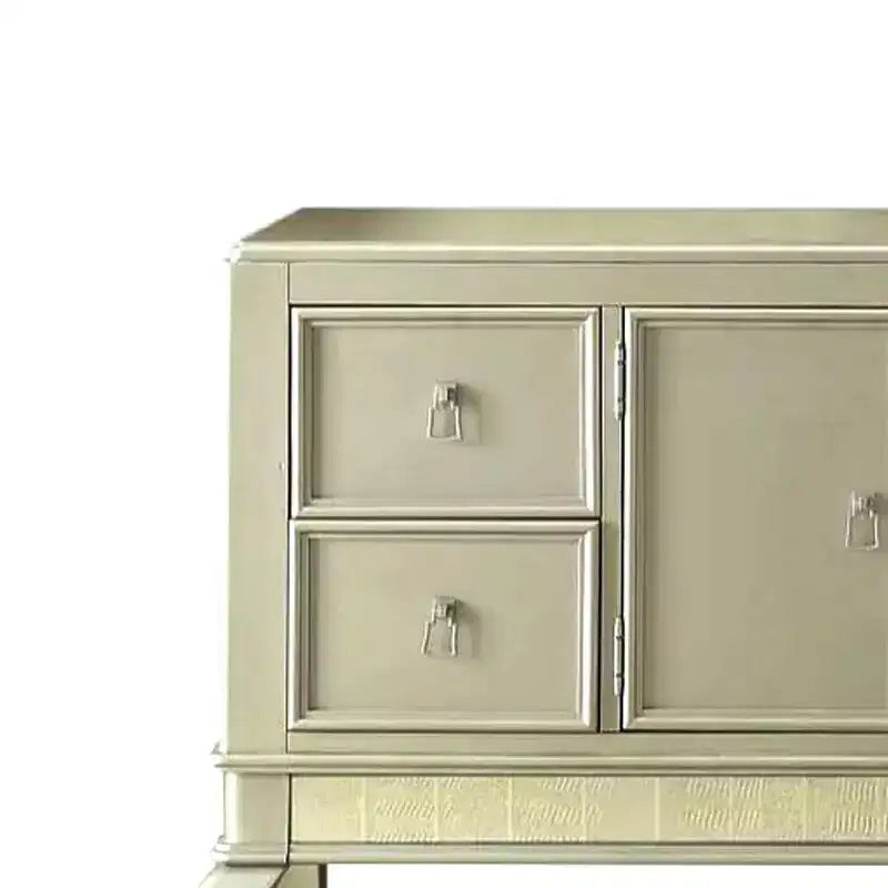 Armoire de rangement décorative couleur champagne