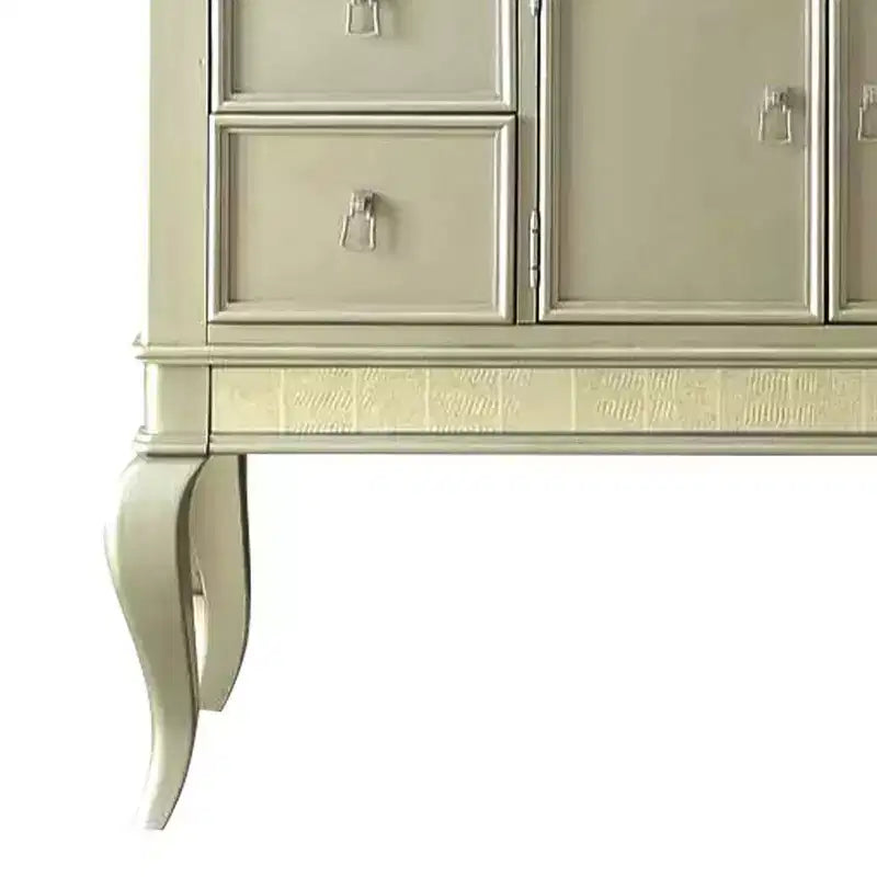 Armoire de rangement décorative couleur champagne