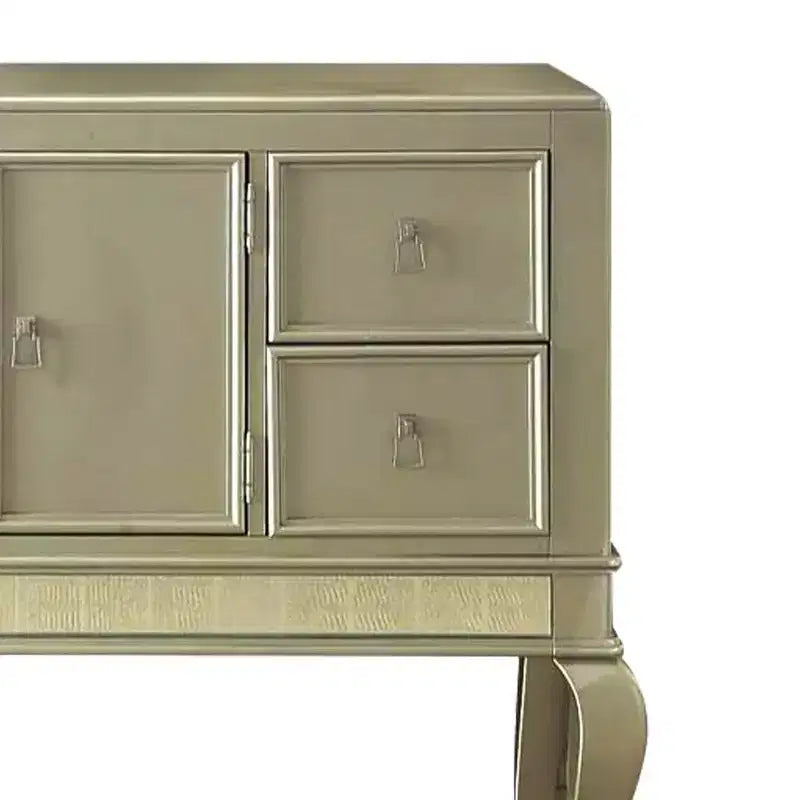 Armoire de rangement décorative couleur champagne