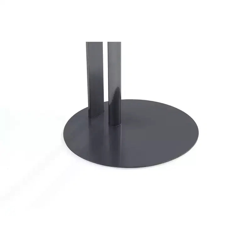 Table d'appoint noire avec plateau en pierre frittée