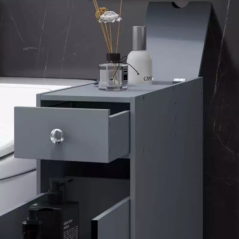 Organisateur de salle de bain sur pied, gain de place, rangement étroit
