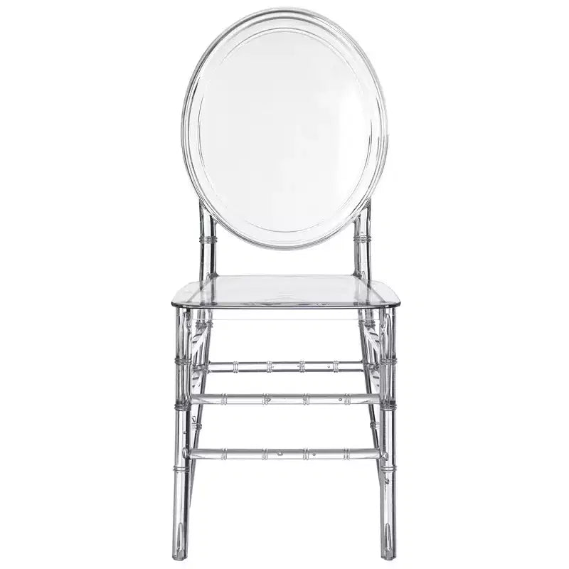 Chaise de salle à manger moderne en acrylique et cristal, modèle « Ice »