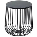 LeisureMod Runswick Mid-Century Modern End Table - Wood and Metal Accent Table with Lift-Top Storage and Hidden Compartment