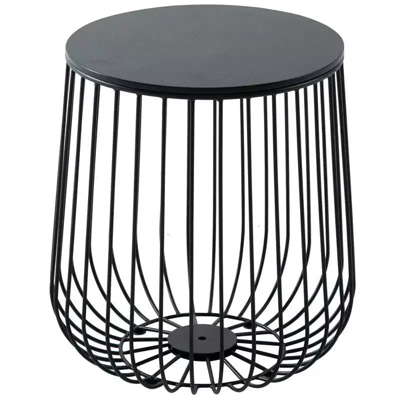 LeisureMod Runswick Mid-Century Modern End Table - Wood and Metal Accent Table with Lift-Top Storage and Hidden Compartment