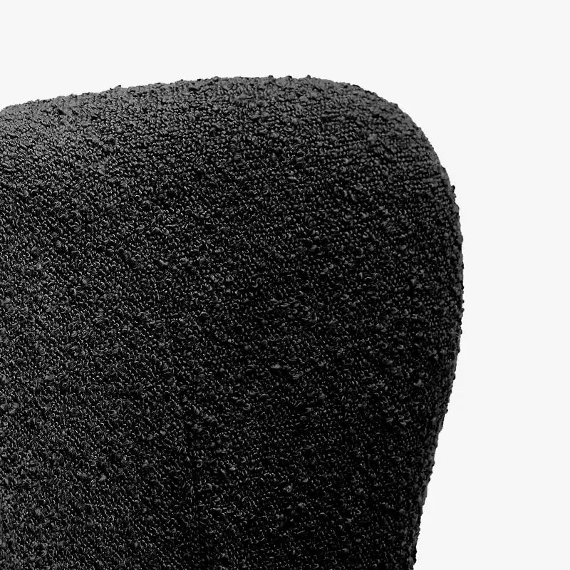 Fauteuil d'appoint sans accoudoirs large en bouclette