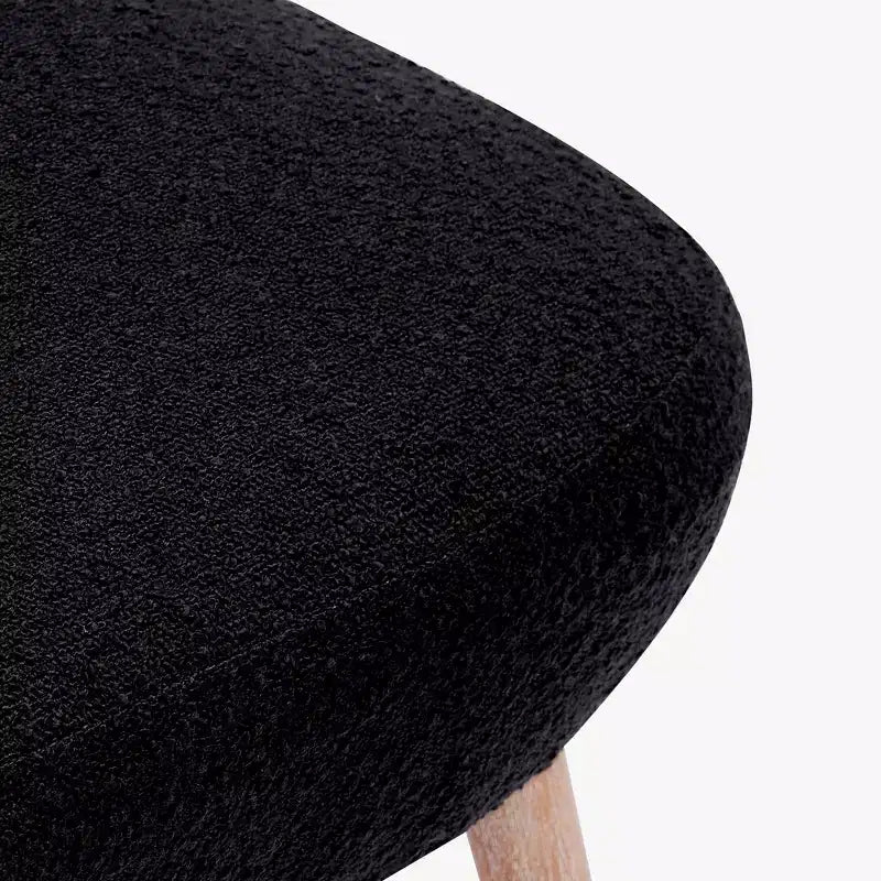 Fauteuil d'appoint sans accoudoirs large en bouclette