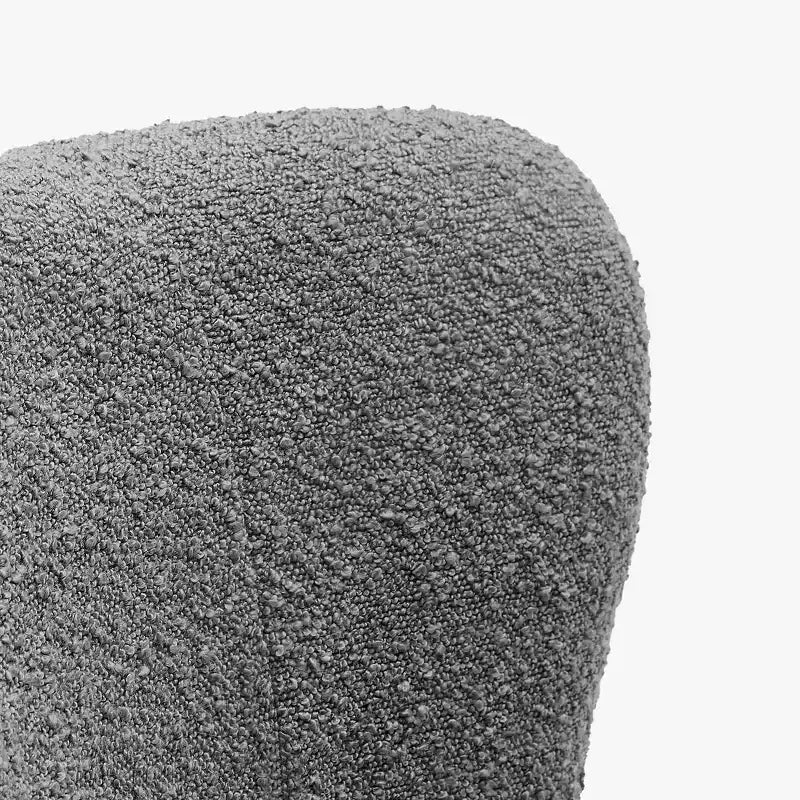 Fauteuil d'appoint sans accoudoirs large en bouclette