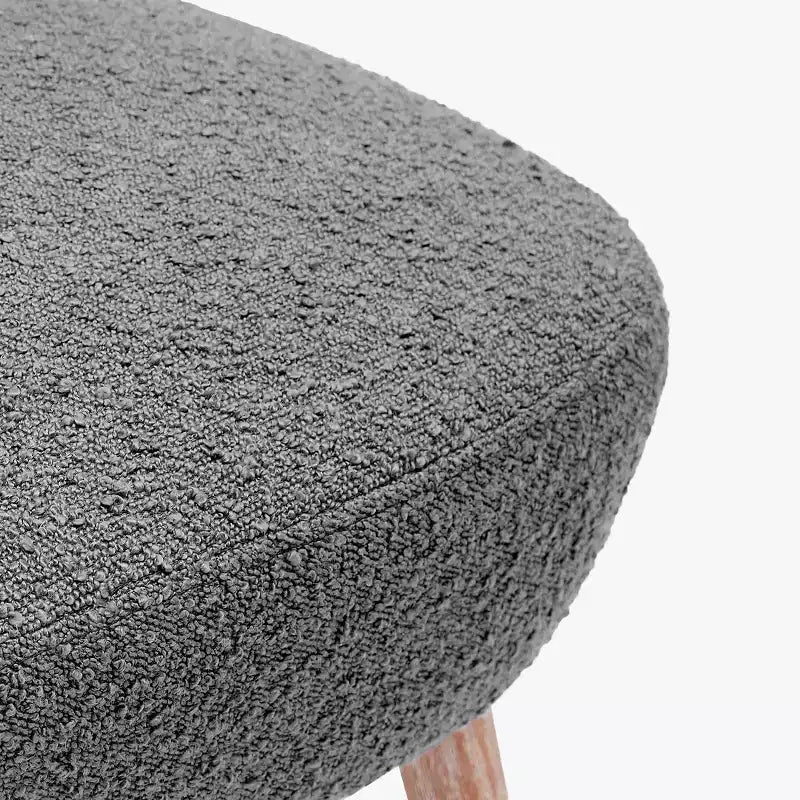 Fauteuil d'appoint sans accoudoirs large en bouclette