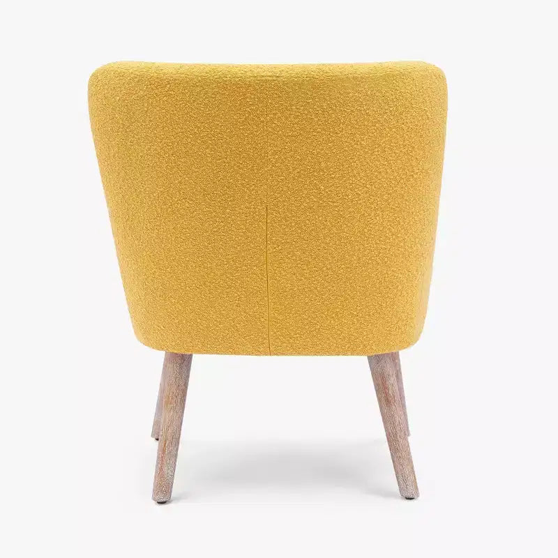 Fauteuil d'appoint sans accoudoirs large en bouclette