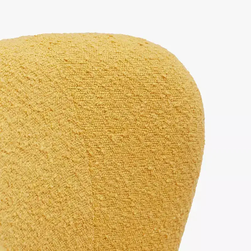 Fauteuil d'appoint sans accoudoirs large en bouclette