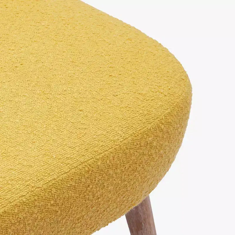 Fauteuil d'appoint sans accoudoirs large en bouclette