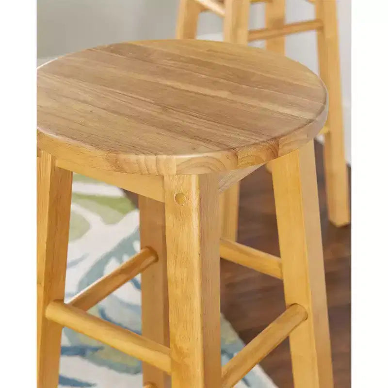 Tabourets de bar de cuisine classiques de 73,6 cm de haut avec siège rond