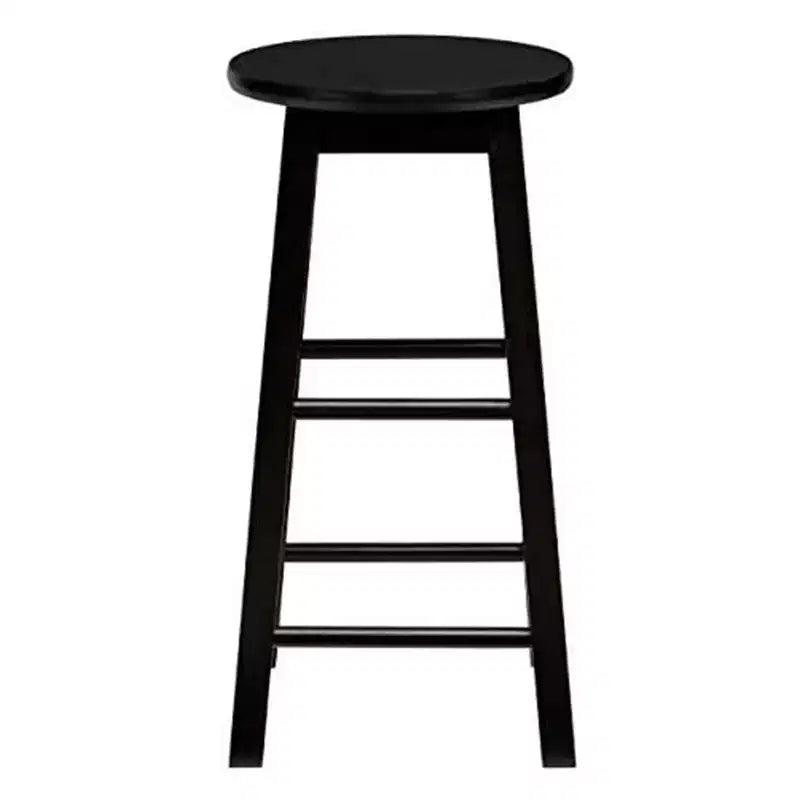 Tabourets de bar de cuisine classiques de 73,6 cm de haut avec siège rond