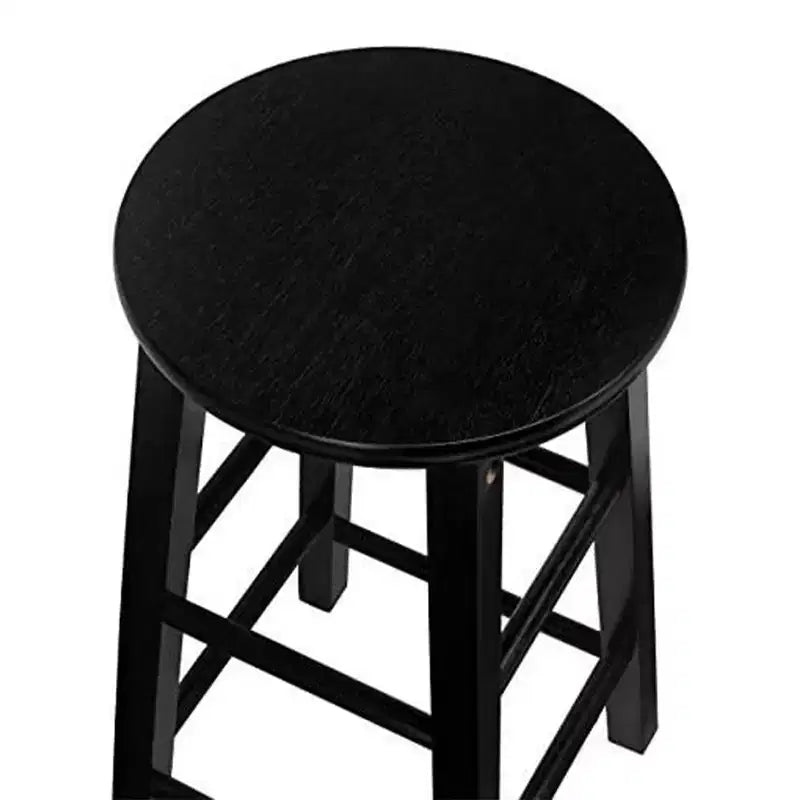 Tabourets de bar de cuisine classiques de 73,6 cm de haut avec siège rond