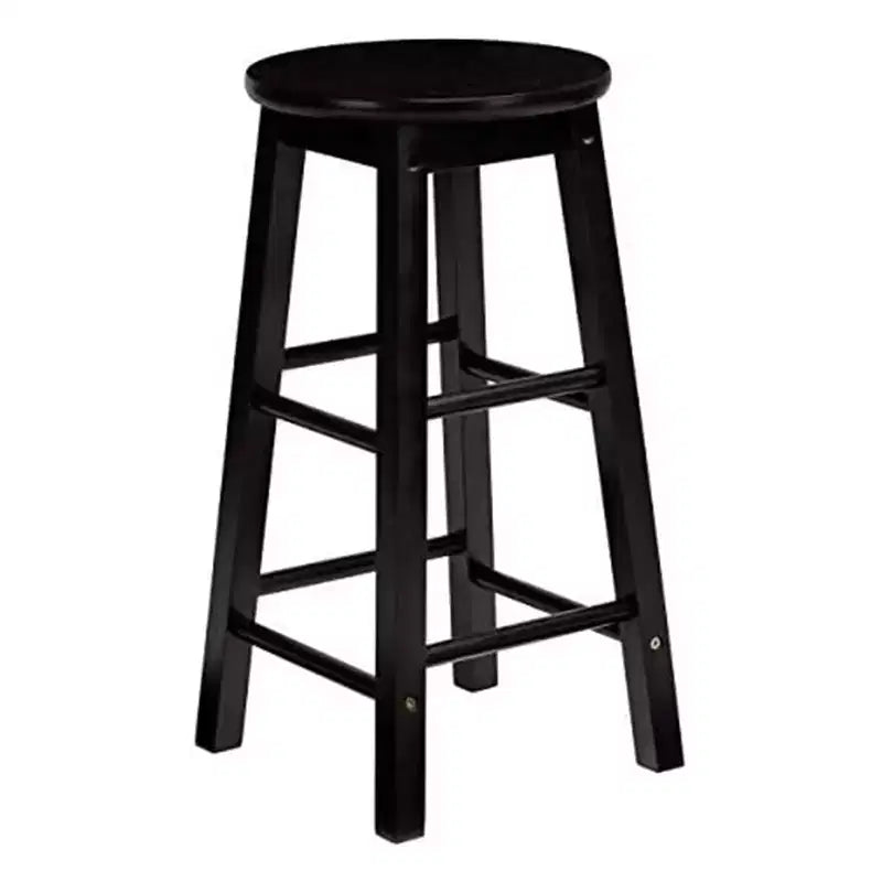 PJ Wood Classic Round-Seat 29 Inch Tall Kitchen Bar Stools