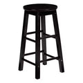 PJ Wood Classic Round-Seat 29 Inch Tall Kitchen Bar Stools