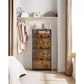Meuble à chaussures avec 3 portes basculantes, étagère de rangement avec compartiment ouvert