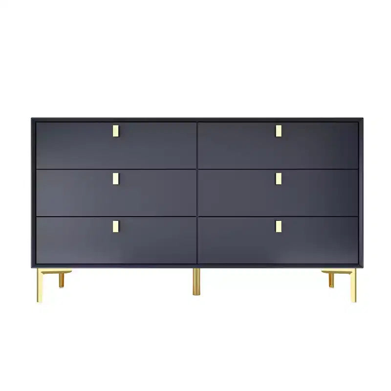 Commode de rangement à 6 tiroirs, commode moderne