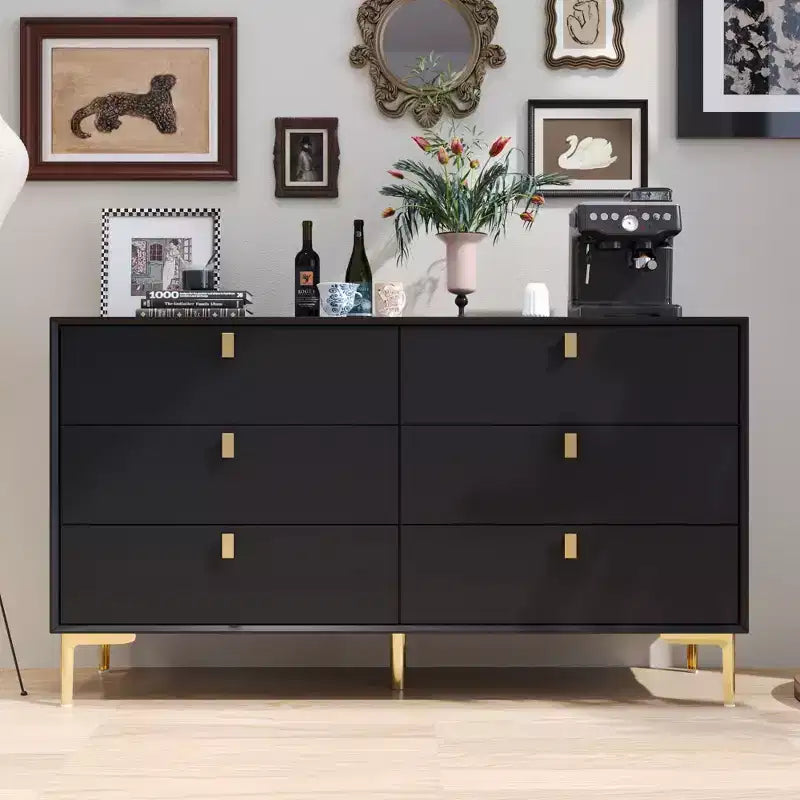 Famapy 6 Drawers Storage Dresser Modern Chest of Drawer