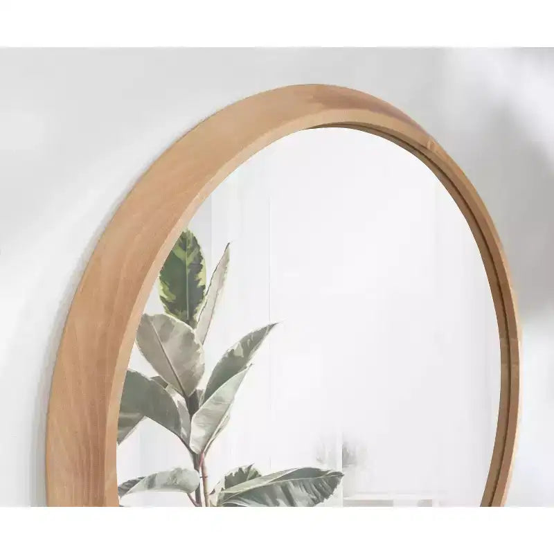 Miroir mural décoratif à cadre en bois