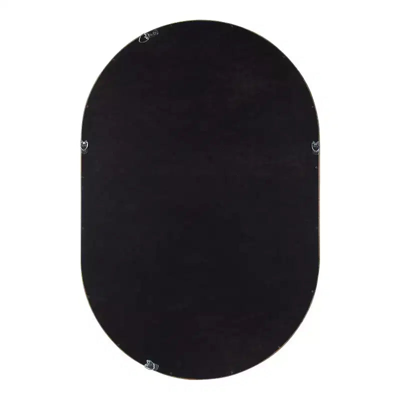 Miroir mural capsule encadré de bois