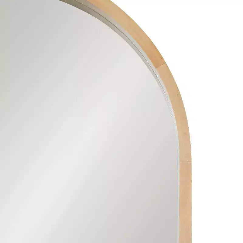 Miroir mural capsule encadré de bois