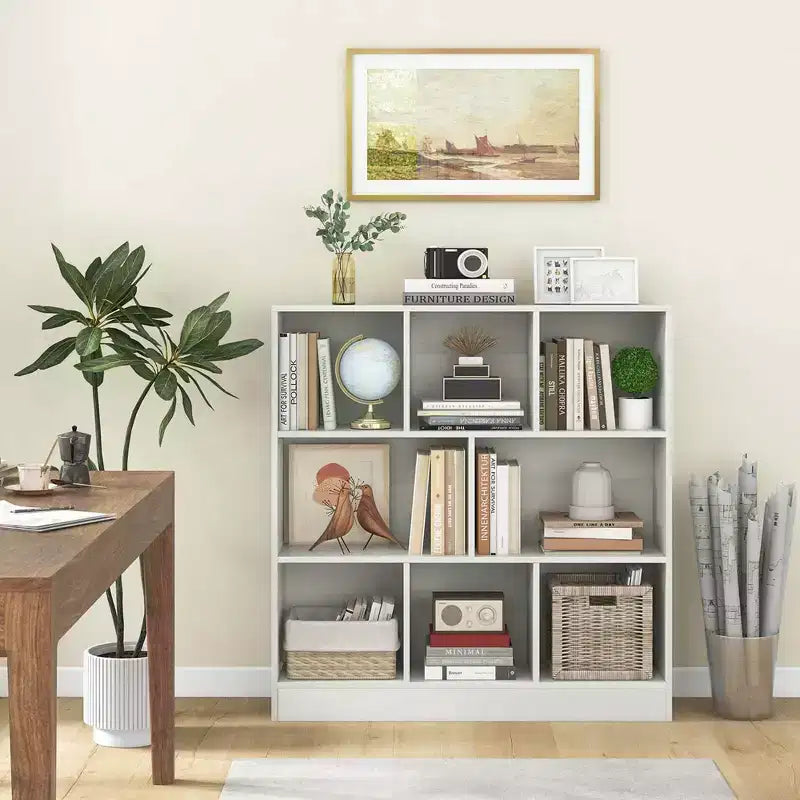 Étagère 8 cubes, Organiseur de rangement en bois pour jouets, 41 po
