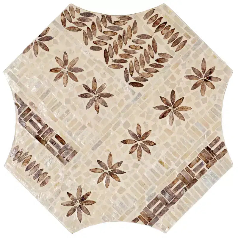 Table d'appoint - Blanc/Doré