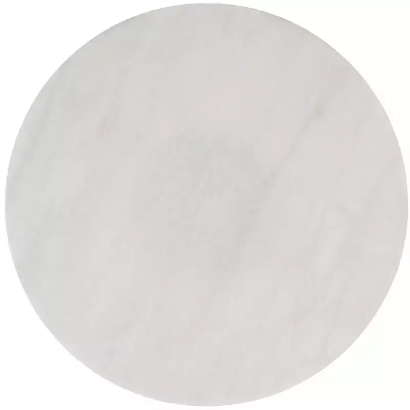 Table d'appoint ronde - Marbre blanc/Noir