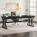 Lantine 78.7-Inch Executive Desk Computer Desk for Home Office Black