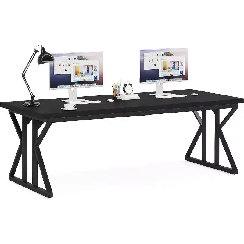 Bureau de direction, bureau informatique pour le bureau à domicile, noir