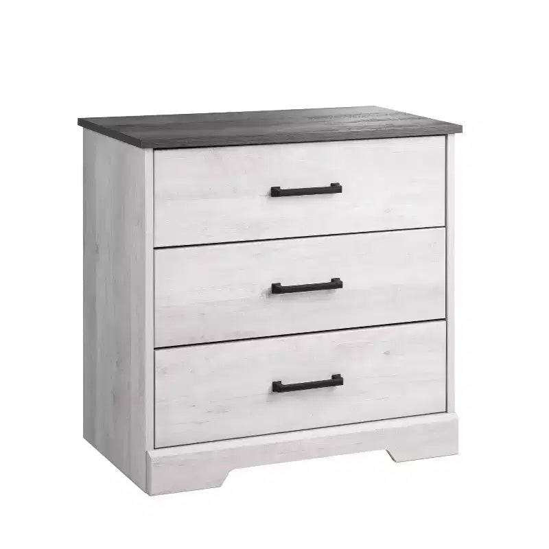 Table de chevet rustique avec 3 tiroirs