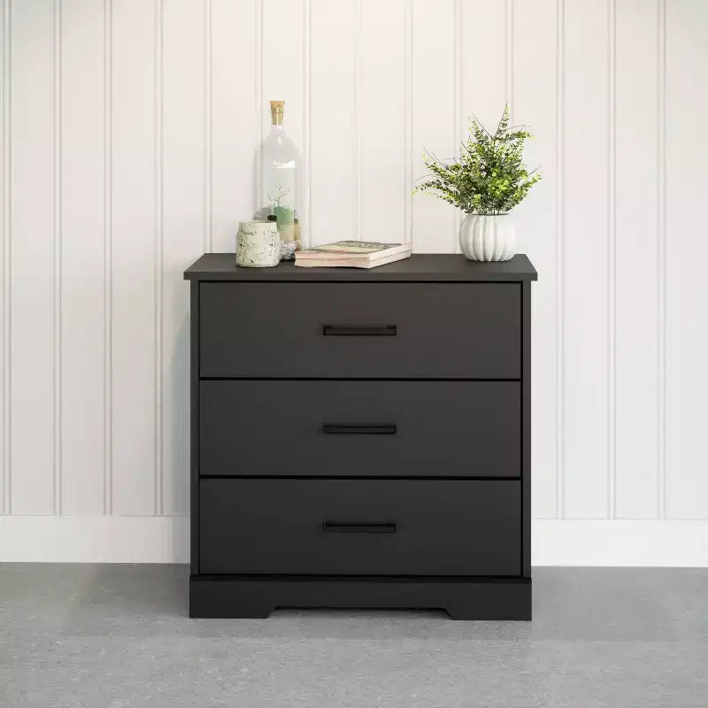 Table de chevet rustique avec 3 tiroirs