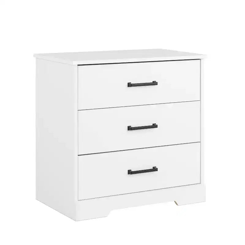 Table de chevet rustique avec 3 tiroirs