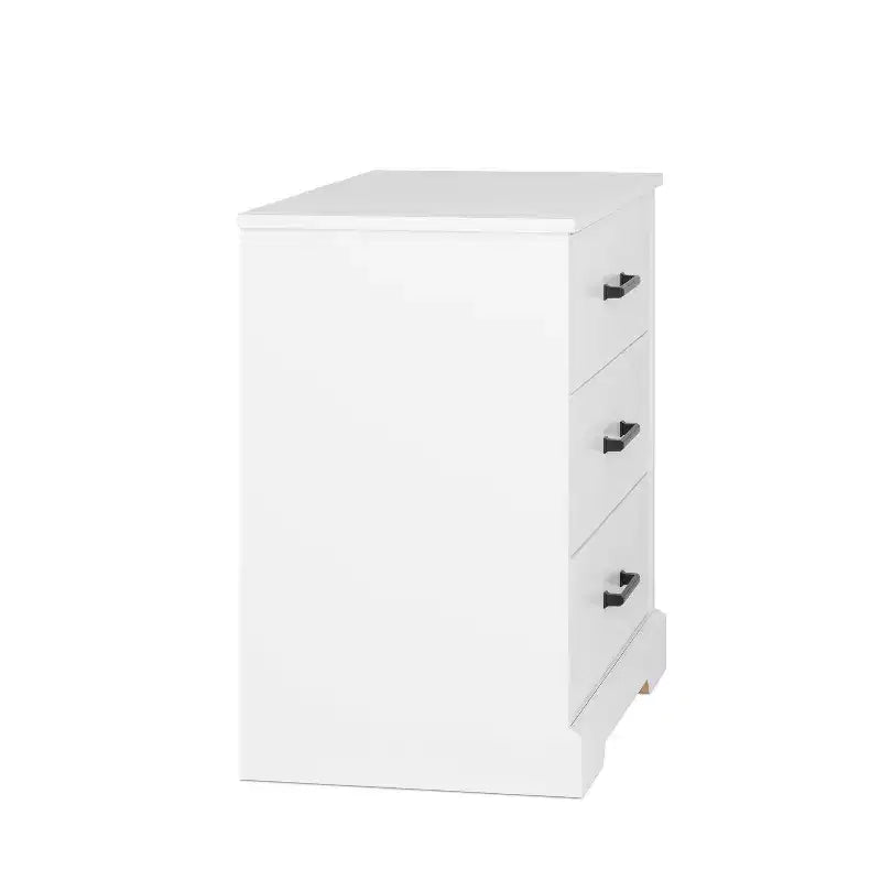 Table de chevet rustique avec 3 tiroirs