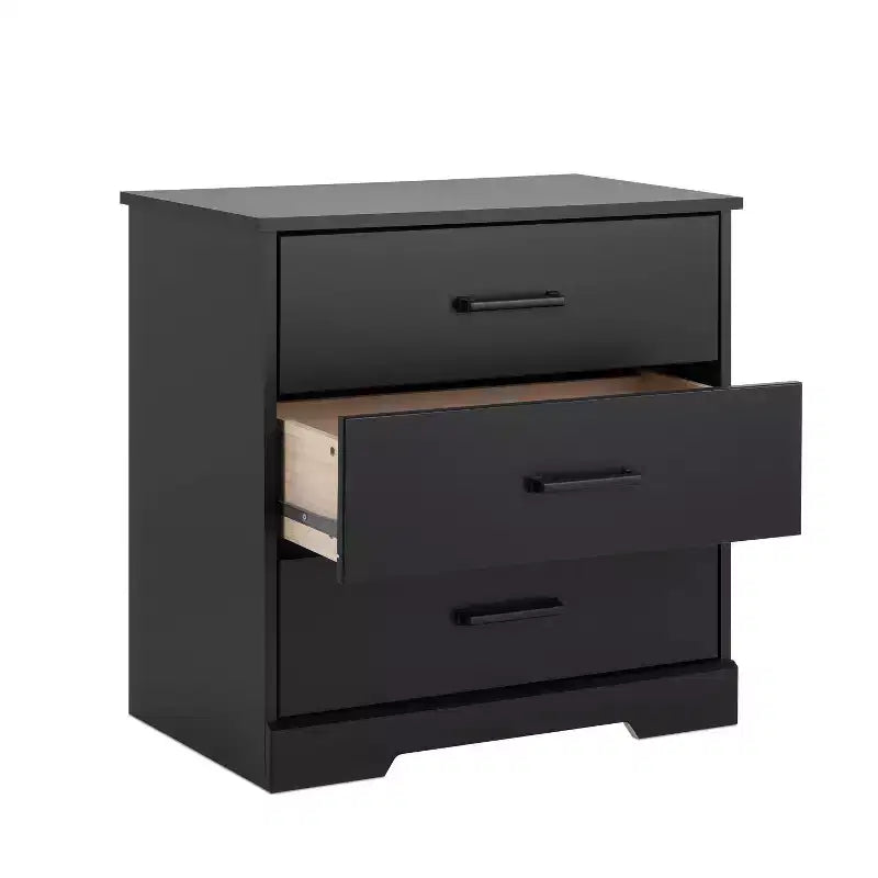 Table de chevet rustique avec 3 tiroirs