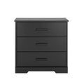 Prepac Rustic Ridge Farmhouse Bedside Nightstand with 3 Drawers