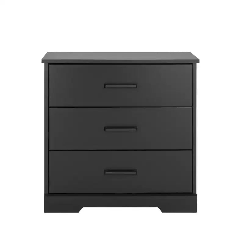Prepac Rustic Ridge Farmhouse Bedside Nightstand with 3 Drawers