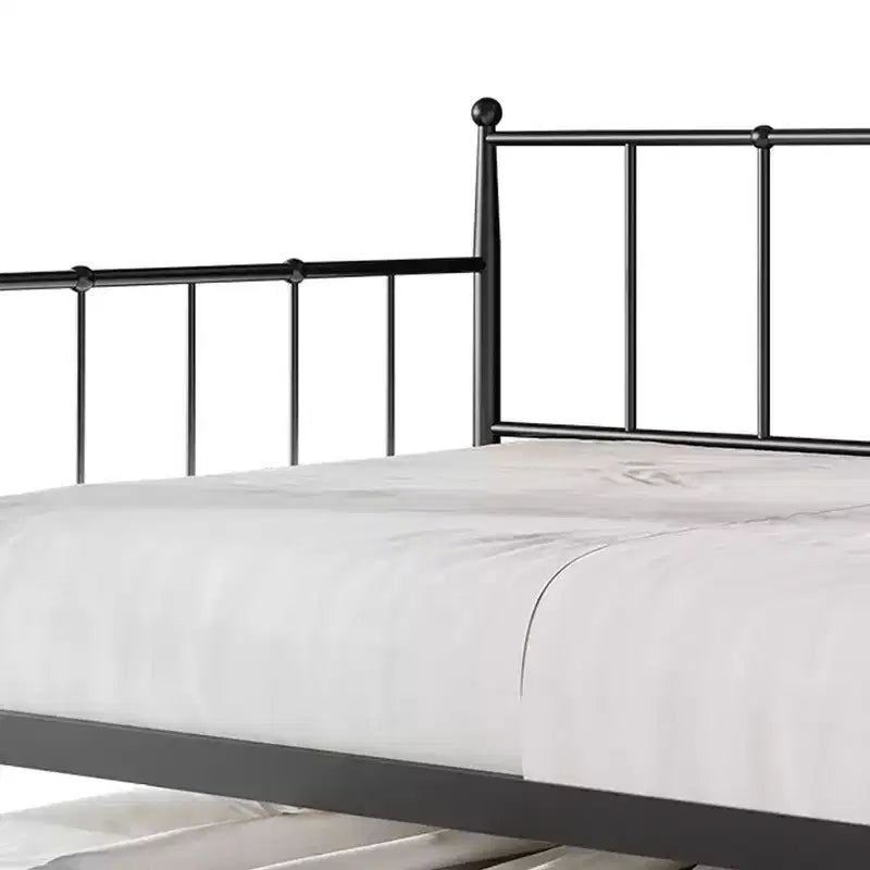 Lit de repos en métal avec lit gigogne