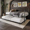 ChaletPosh Metal Daybed With Trundle