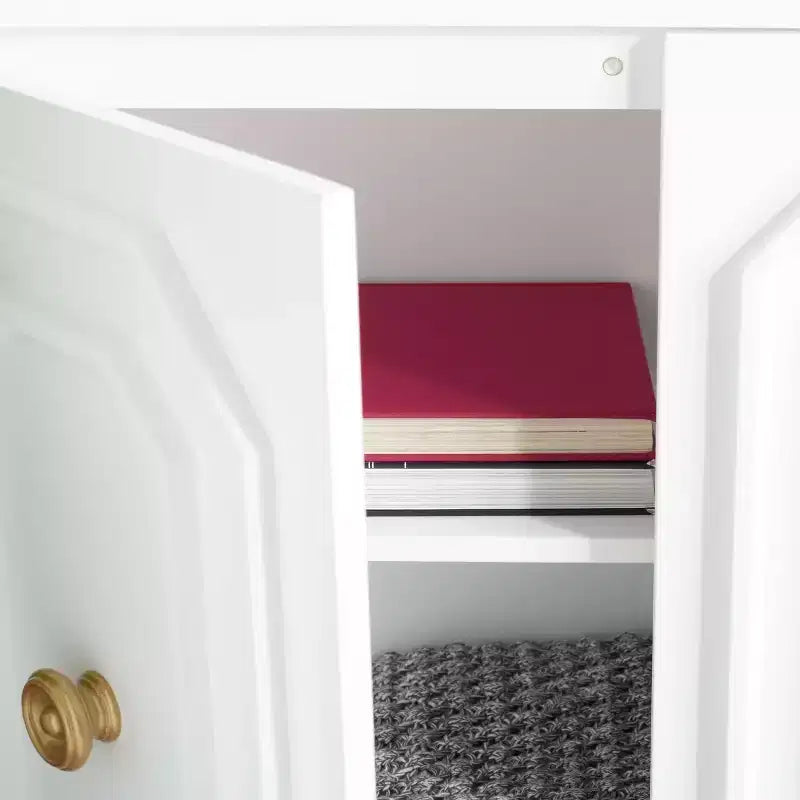 Meuble d'entrée 2 portes - Blanc