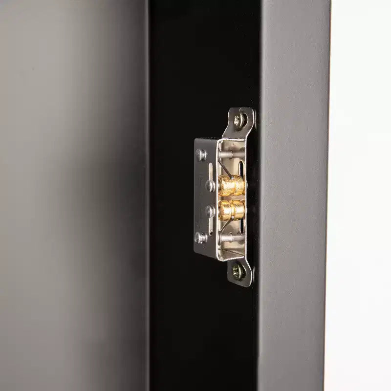 Armoire de toilette à cadre métallique avec design encastré réversible