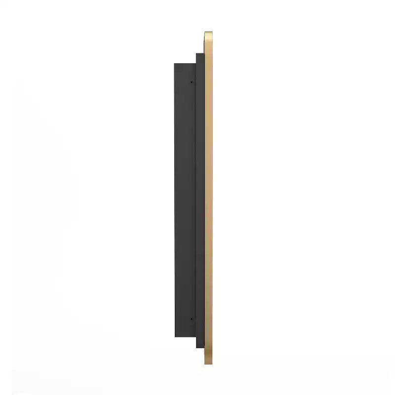 Armoire de toilette à cadre métallique avec design encastré réversible